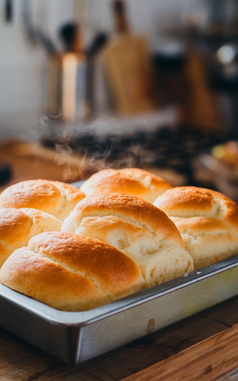 Freshly baked golden-brown cloud bread cooling on a rack.