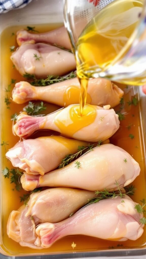 Duck legs being rinsed under cold water to remove cure on a wire rack over a sheet pan with paper towels