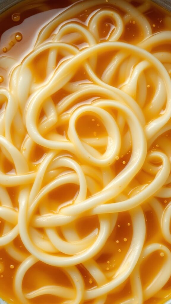 Chinese Egg Drop Soup (蛋花汤) 7 Close-up of silky egg ribbons in golden broth soup with sesame oil droplets