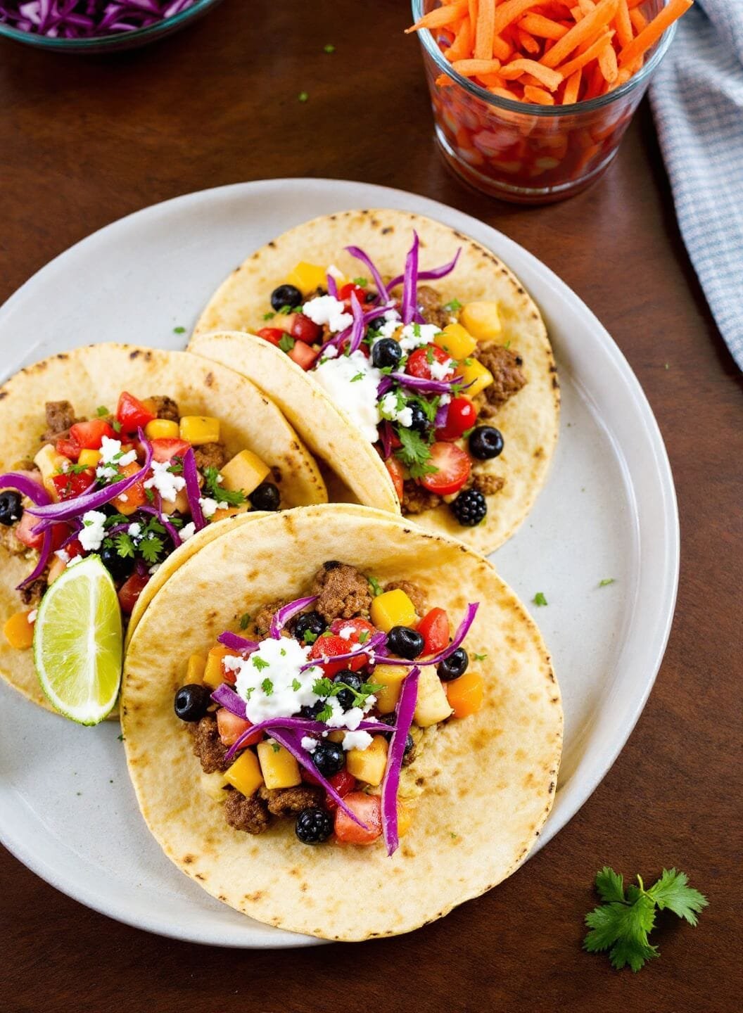 Authentic Keto Beef Tacos With Cheese Shells Or Lettuce Wraps 7 108keto tacos plated