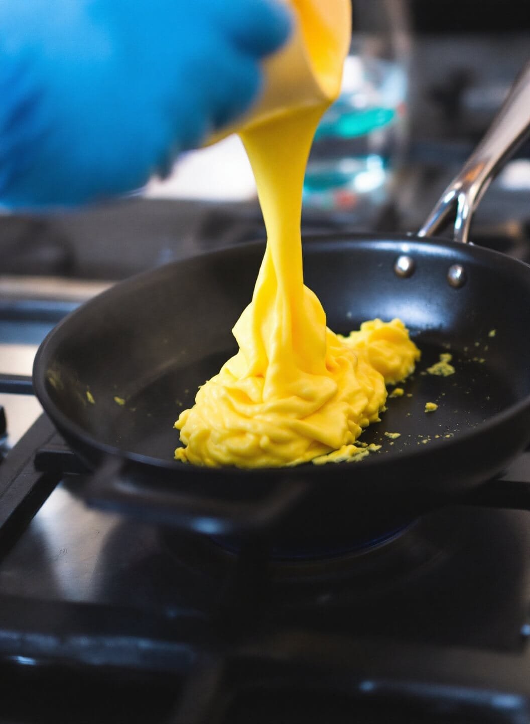 Savory Keto Breakfast Bowl 5 44creamy scrambled eggs cooking