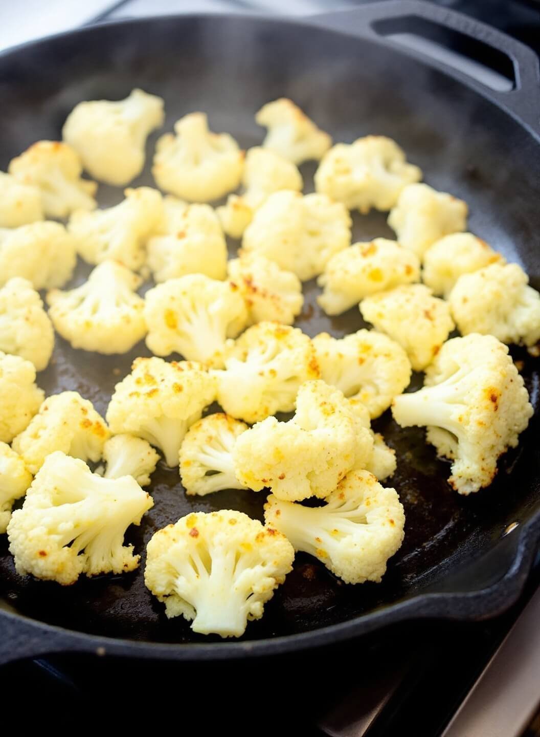 Cauliflower Breakfast Hash 4 53sizzling skillet cauliflower
