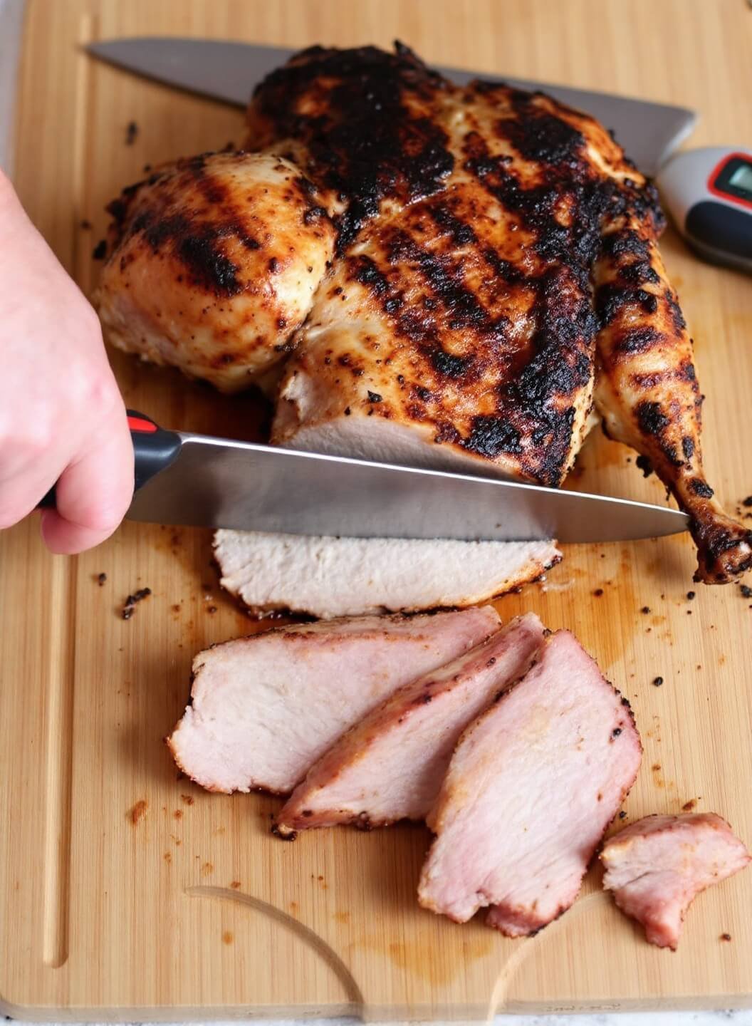 Keto Grilled Chicken Wraps (Quick &Amp; Easy Low-Carb Meal) 5 64grilled chicken slicing thermometer