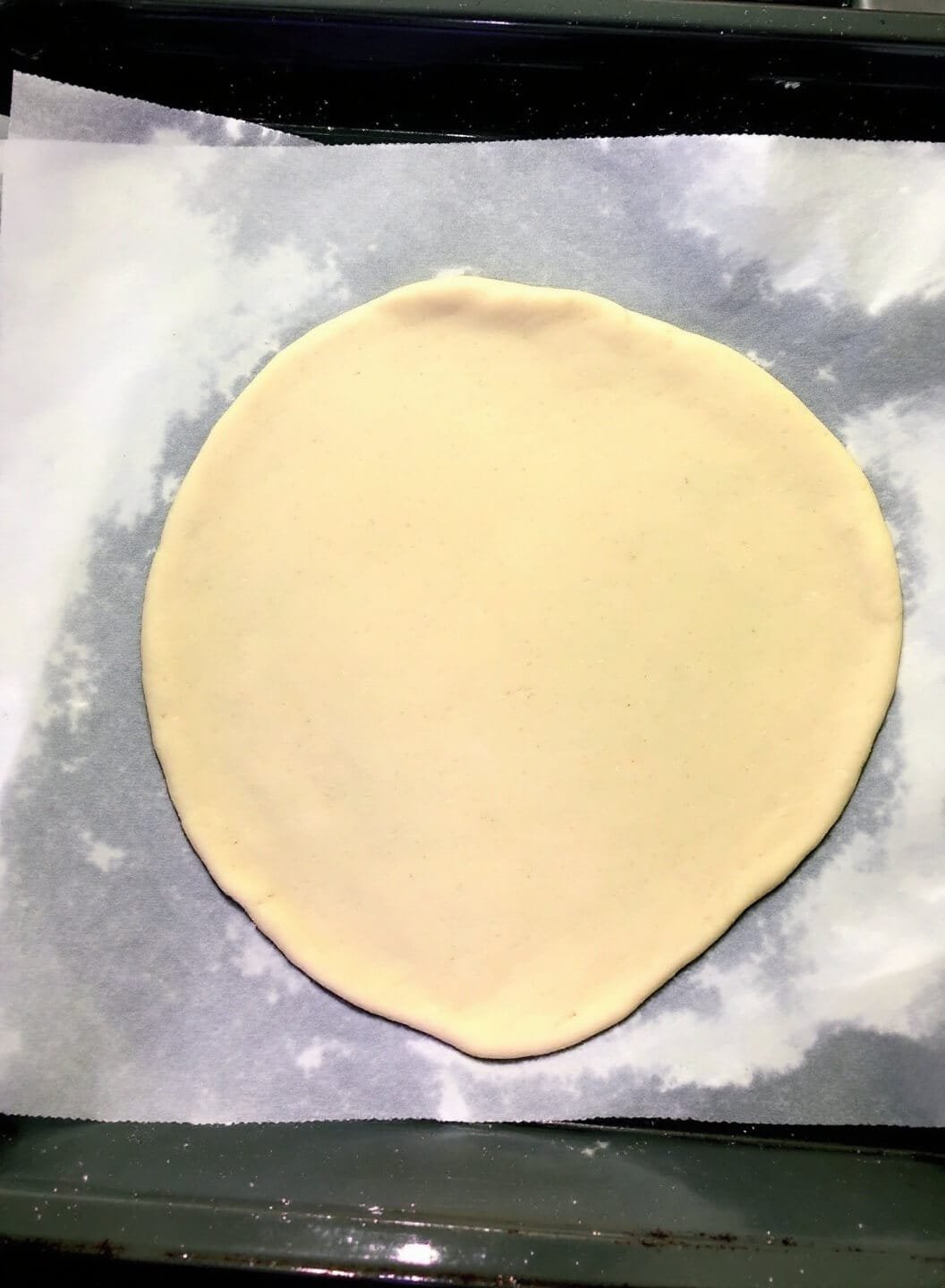 86rolled pizza dough prep