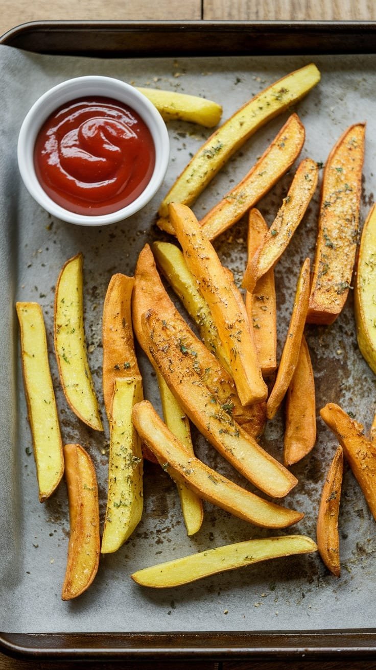 12 Delicious Low Carb Dinner Ideas 12 Crispy oven-baked rutabaga fries served with ketchup