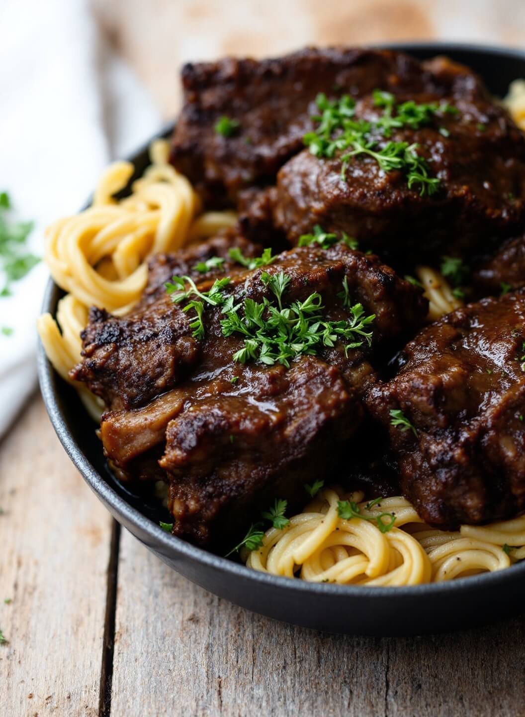180tender shortribs dark sauce