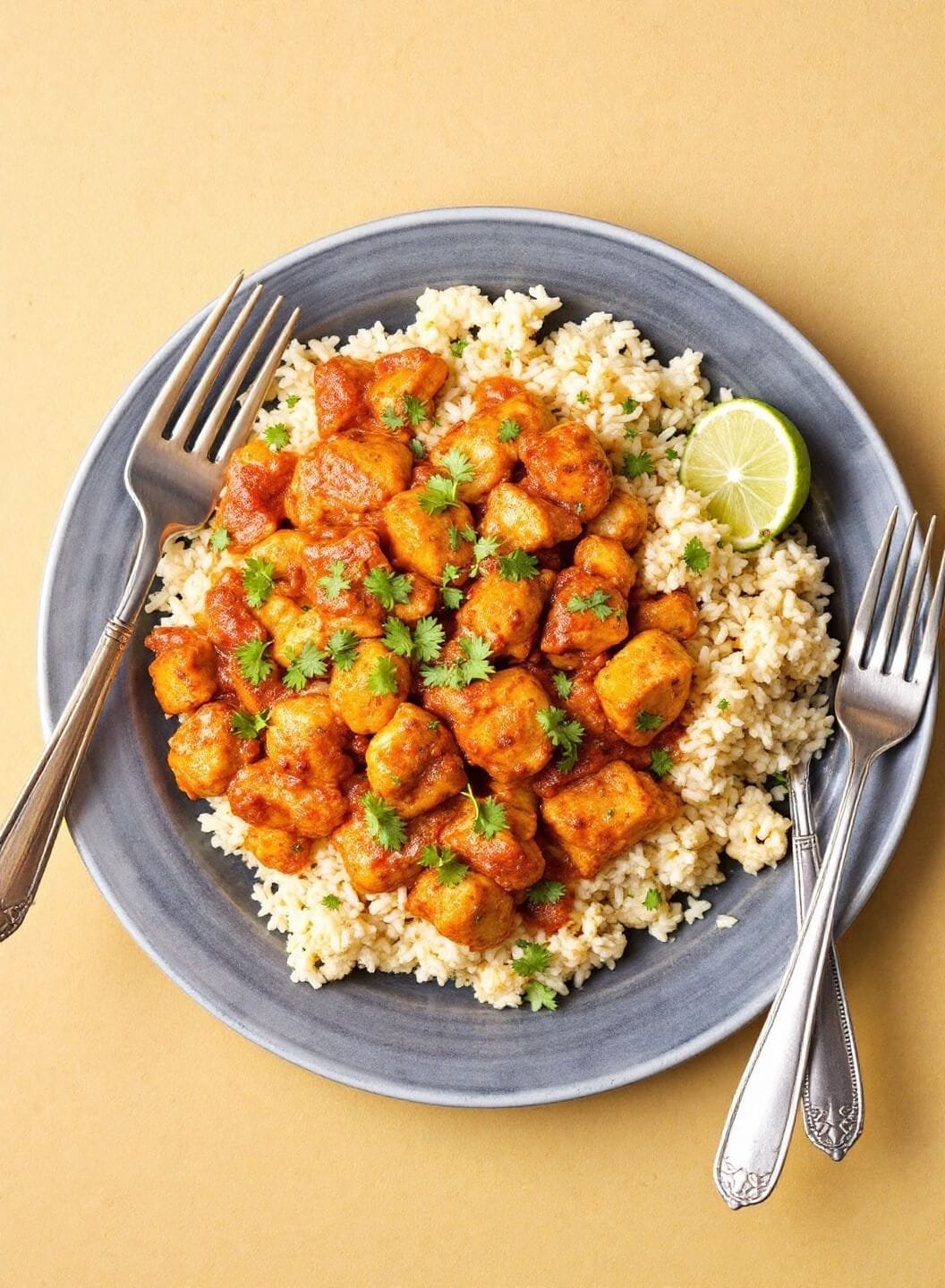Spicy Keto Chicken Tikka Masala With Cauliflower Rice 7 190chicken tikka masala cauliflower rice