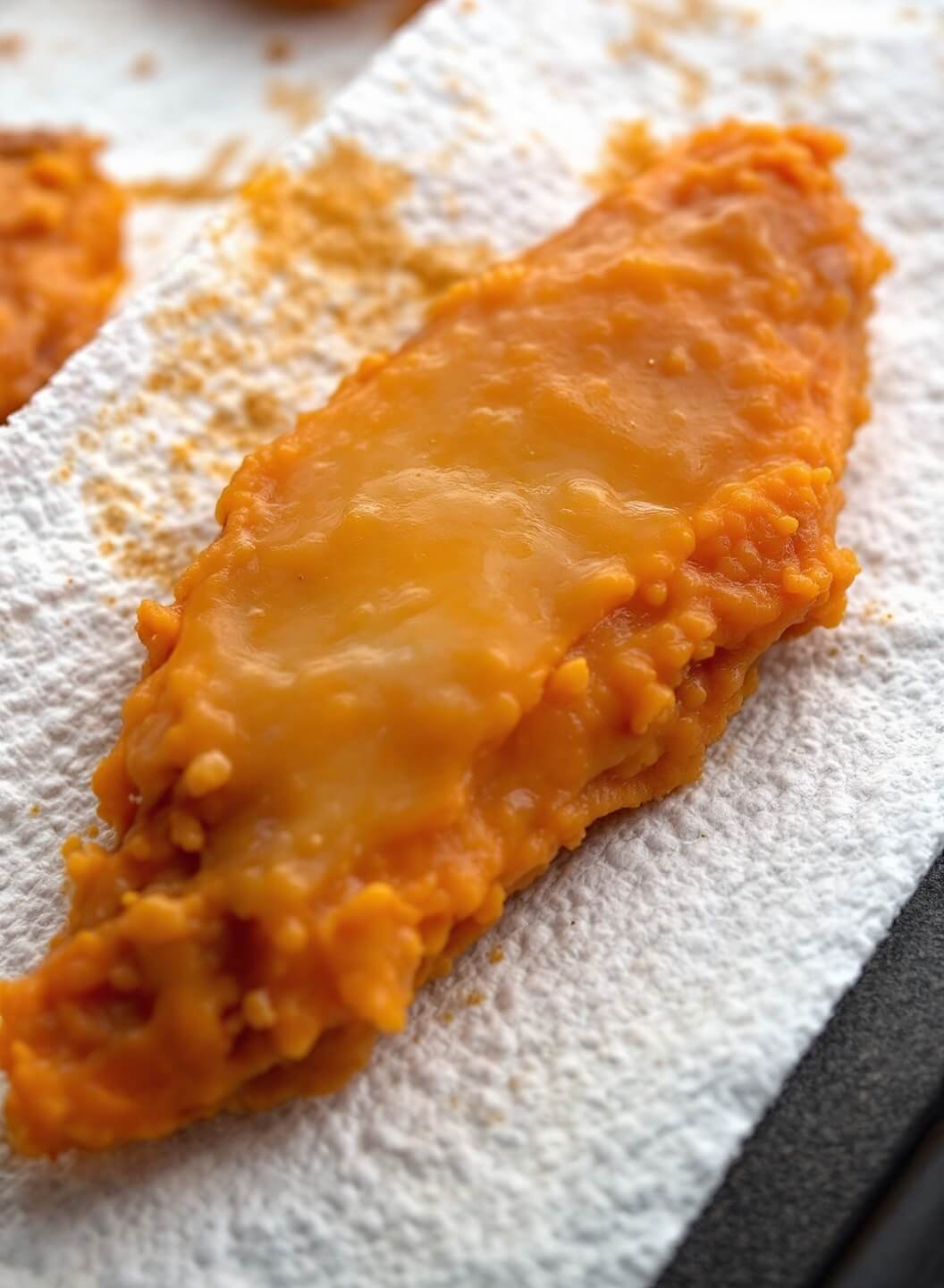 Crispy Baked Buffalo Wings (No Breading) - Restaurant-Style Results At Home 3 Close-up view of raw chicken wings being patted dry with a paper towel