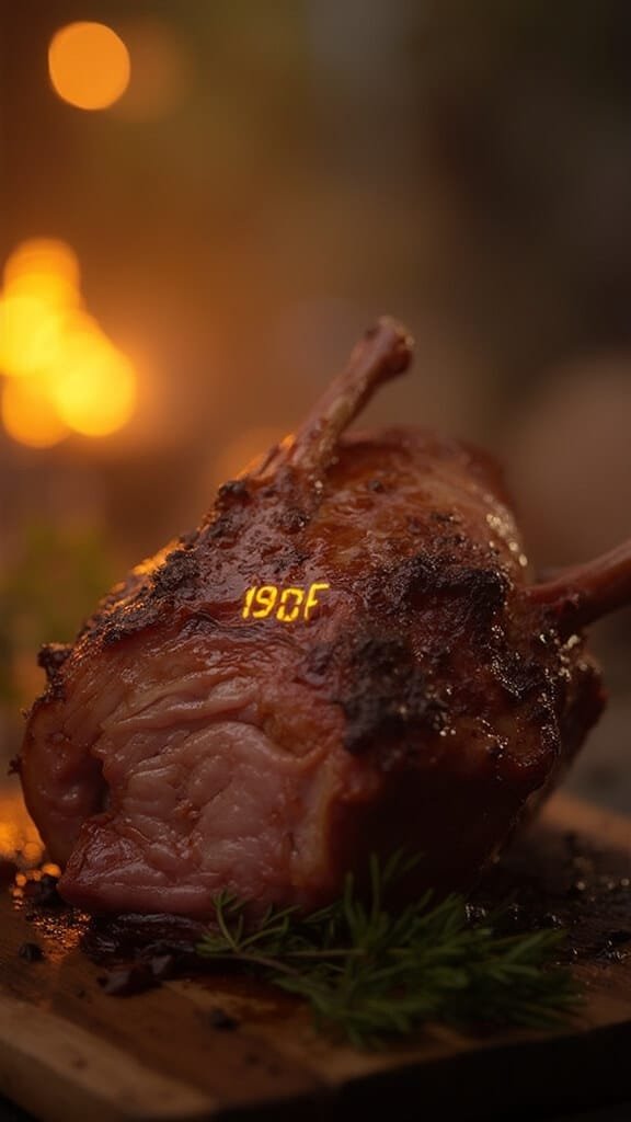 Slow Cooker Pulled Pork With Sugar-Free Bbq Sauce 6 Pork shoulder cooked to 190 degrees fahrenheit, presented in golden evening light.