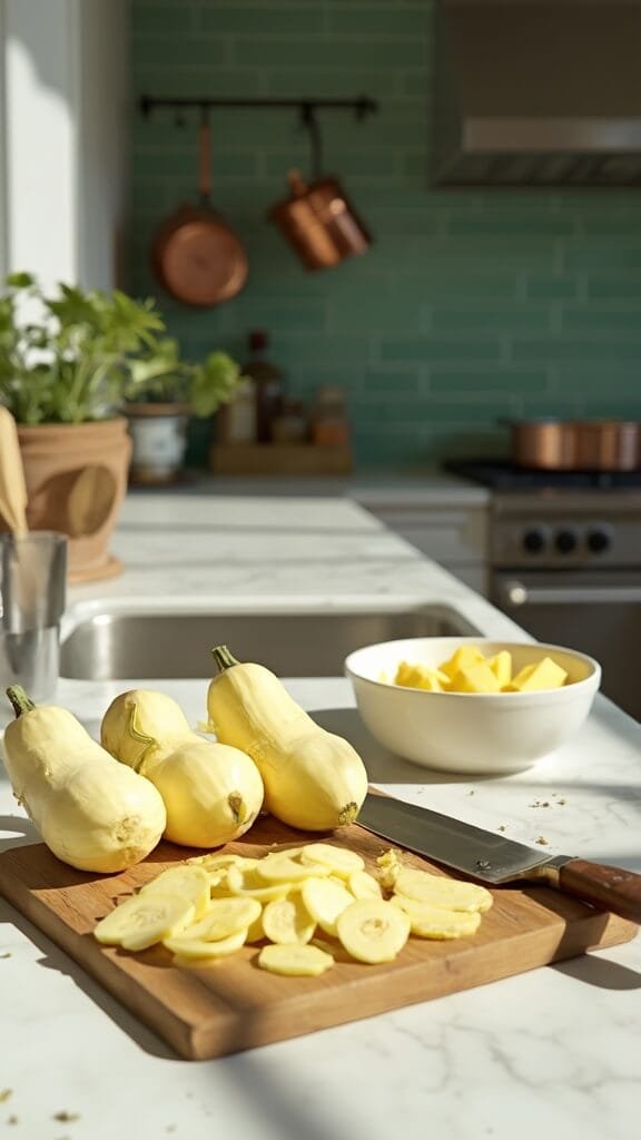 Sugar-Free Apple Crisp (Made With Chayote Squash) 3 0 raw chayote squash prep