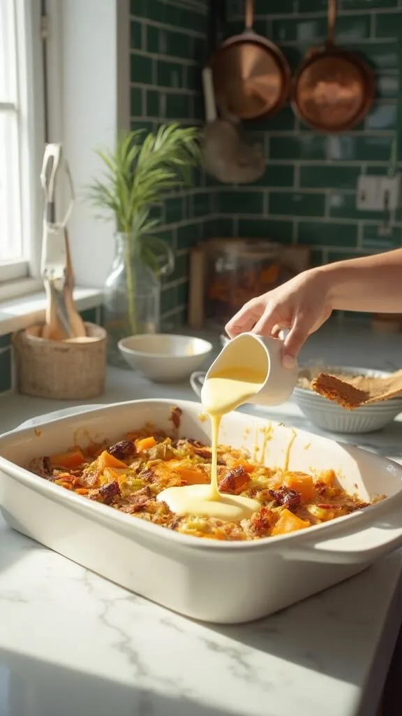 Keto Cheesy Broccoli And Cauliflower Bake 6 0 roasted veggie cheese casserole