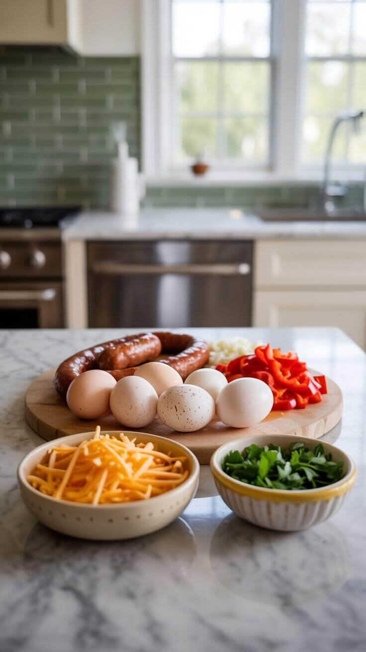 Ingredients keto cheese sausage 1 1