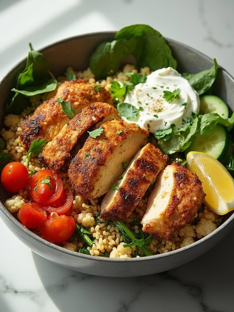 Delicious Keto Chicken Shawarma Bowl