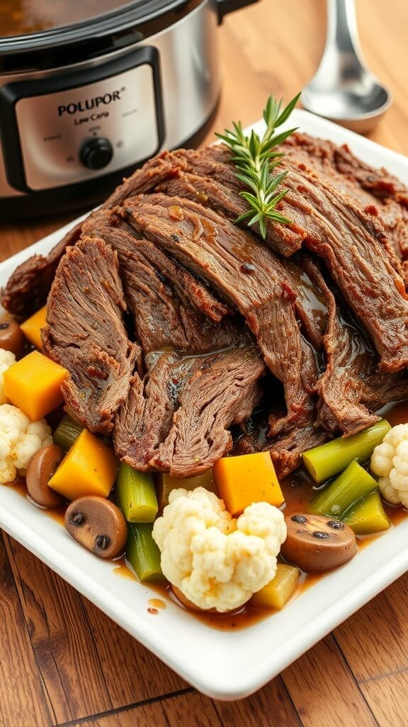 Slow cooker keto pot roast 1