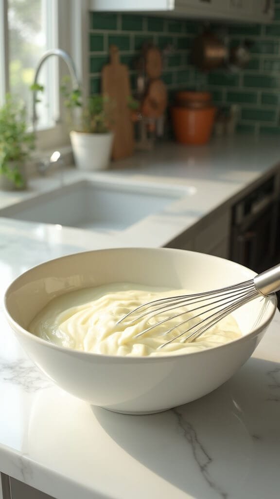 Homemade Ranch Sauce Recipe (Quick &Amp; Customizable) 4 0 creamy bowl whisk prep