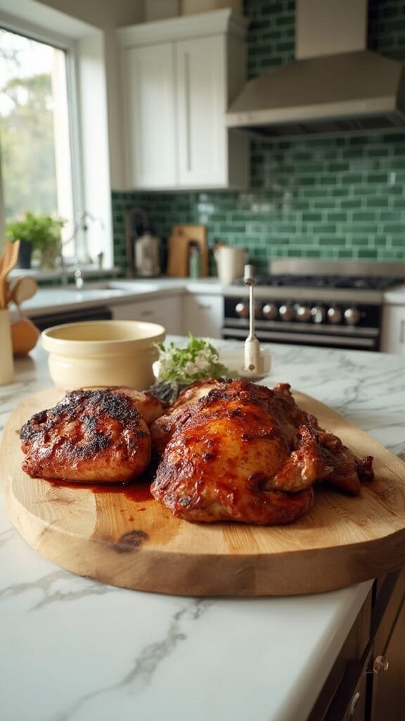 Bbq Chicken: Juicy, Crispy-Skinned Classic (Oven Or Grill Method) 6 0 crispy bbq chicken temp
