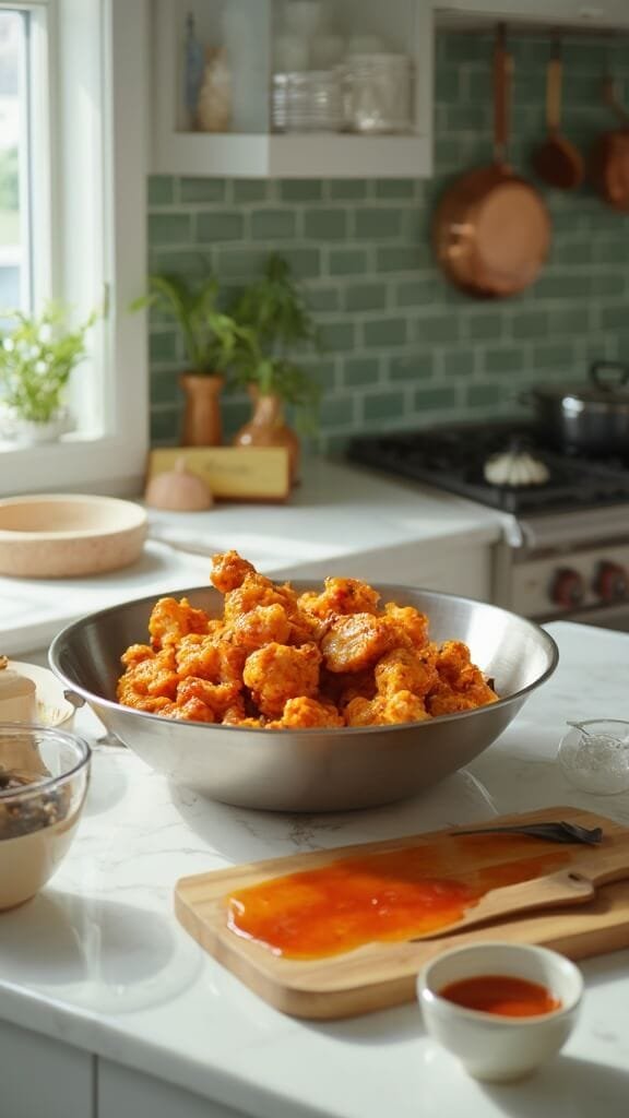 Crispy Vegan Buffalo Cauliflower Wings (Air Fryer Or Oven Method) 6 0 crispy buffalo cauliflower toss
