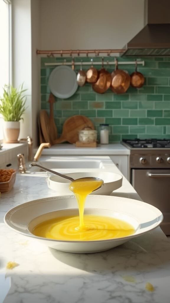 Classic Egg Drop Soup 5 0 egg ribbon soup pour