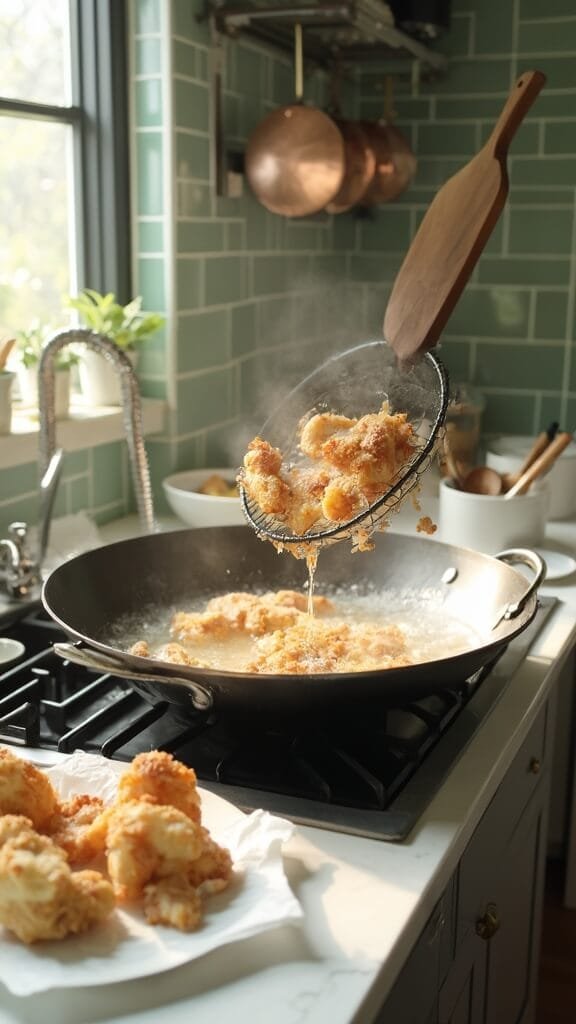 Crispy Orange Chicken (Better Than Takeout!) 5 0 frying golden chicken wok