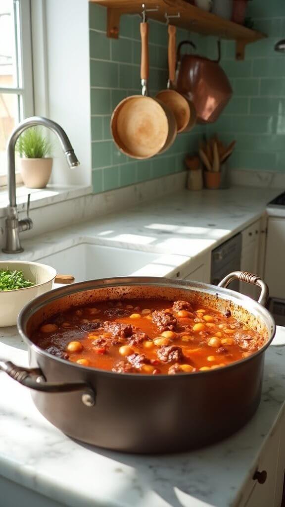 Traditional Easy Beef Chili Recipe 6 0 hearty chili dutch oven