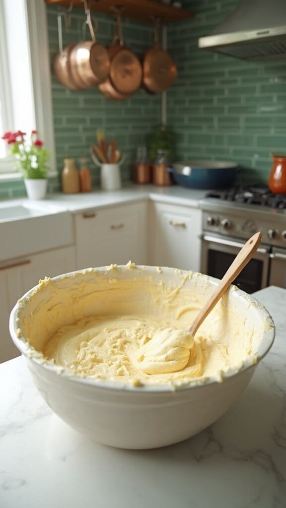 0 pancake batter mixing bowl