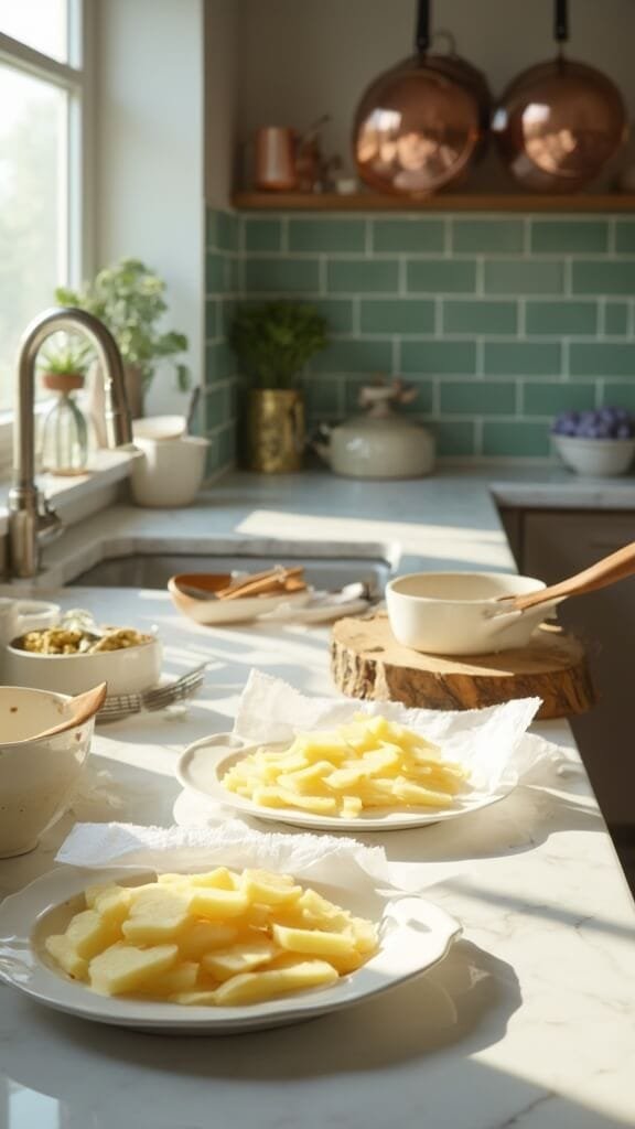 Perfectly Crispy Air Fryer French Fries 4 0 potato prep kitchen