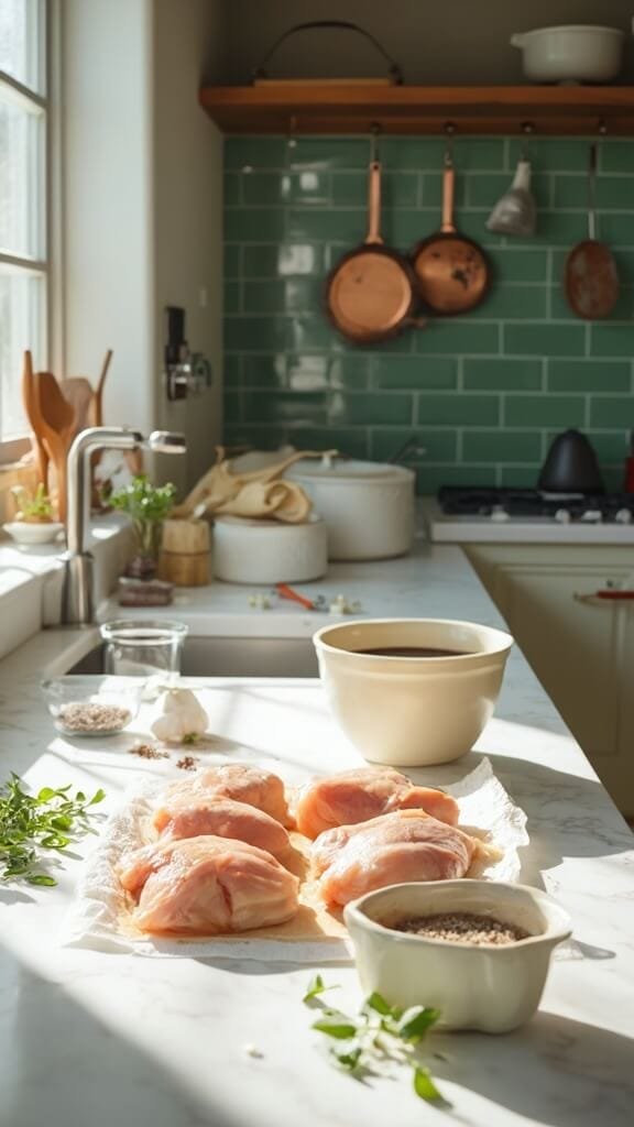 Bbq Chicken: Juicy, Crispy-Skinned Classic (Oven Or Grill Method) 3 0 raw chicken prep scene