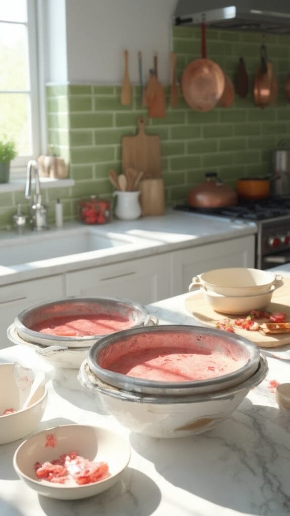 Fresh Strawberry Layer Cake With Cream Cheese Frosting 3 0 strawberry cake prep
