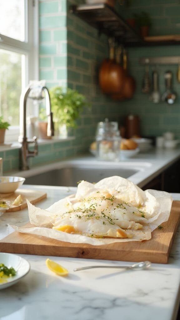 Garlic Butter Baked Tilapia 4 0 tilapia prep kitchen
