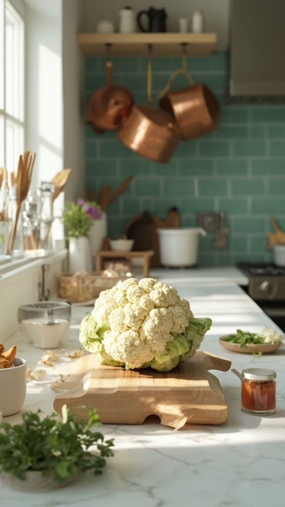 Crispy Vegan Buffalo Cauliflower Wings (Air Fryer Or Oven Method) 3 0 vegan cauliflower prep