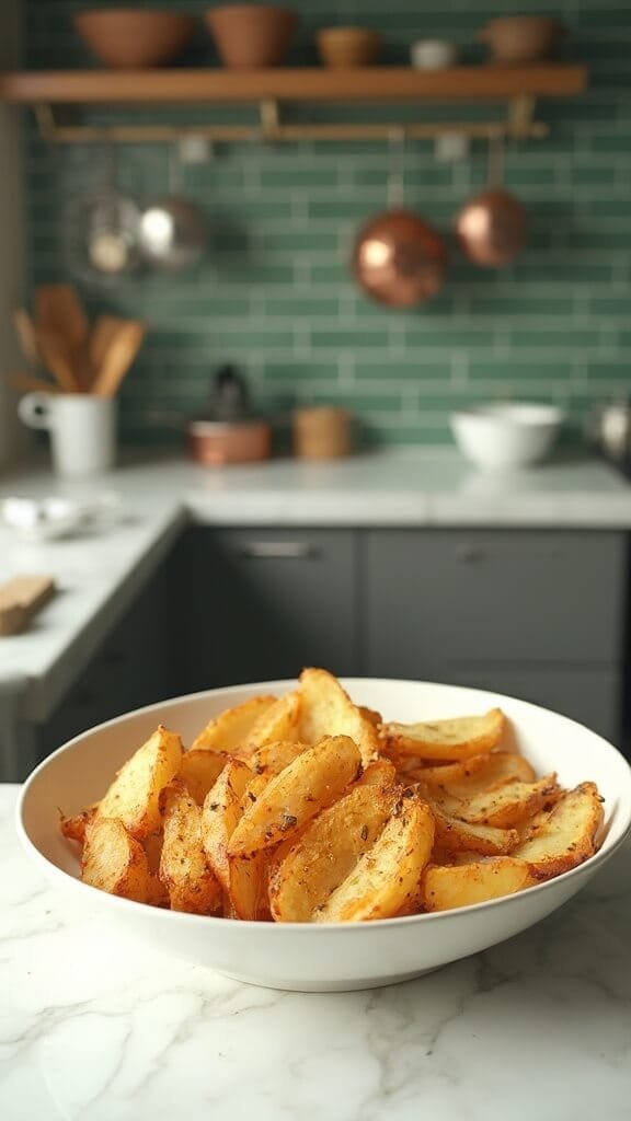 Crispy Baked Red Potato Fries 7 1 crispy herbed potato wedges