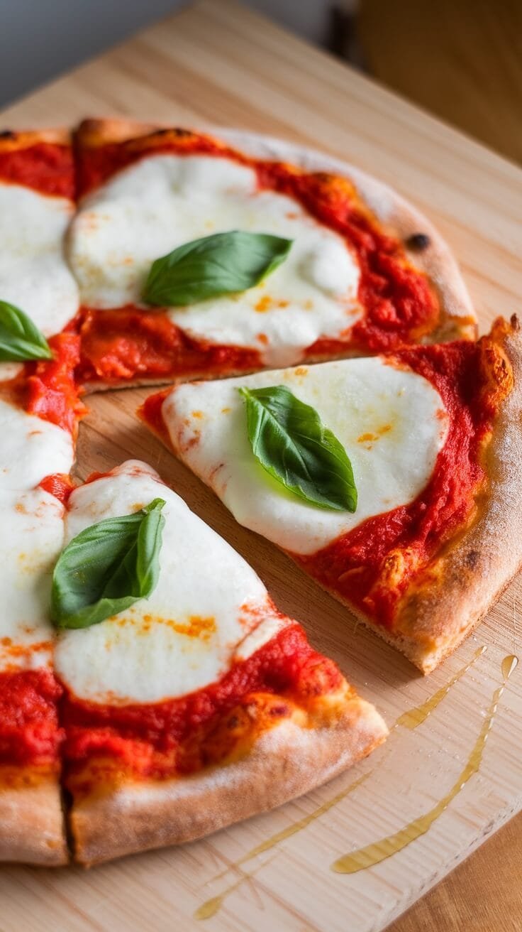 10 Low-Carb Italian Favorites That Are Full Of Flavor 5 Keto margherita pizza with almond flour crust topped with mozzarella and basil