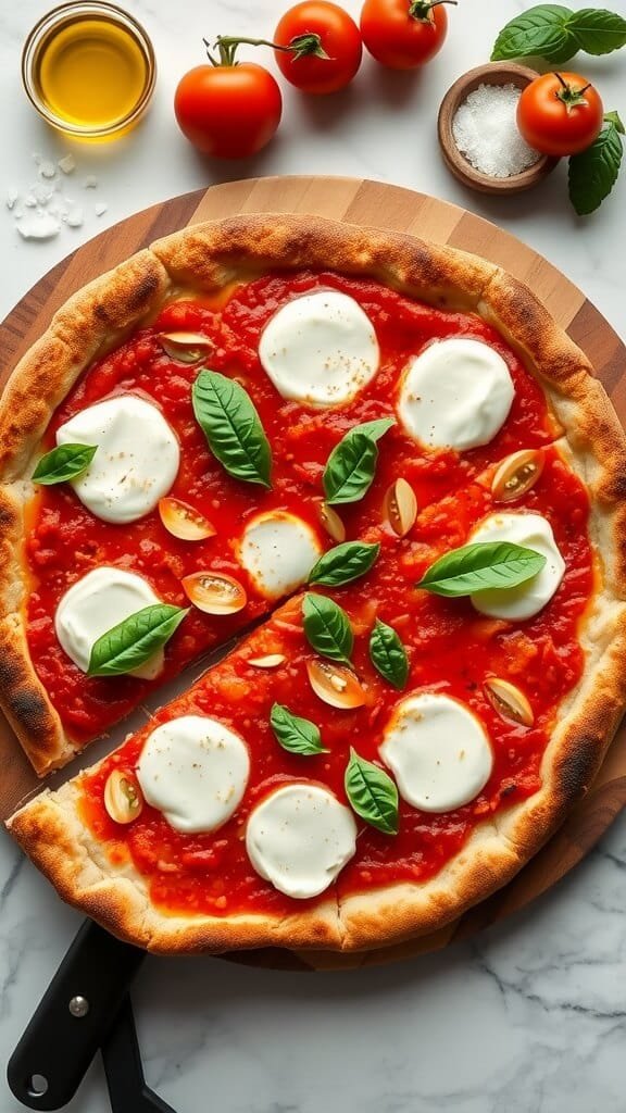9 Delicious Low Carb Italian Recipes To Savor 5 Keto margherita pizza with almond flour crust topped with mozzarella and basil