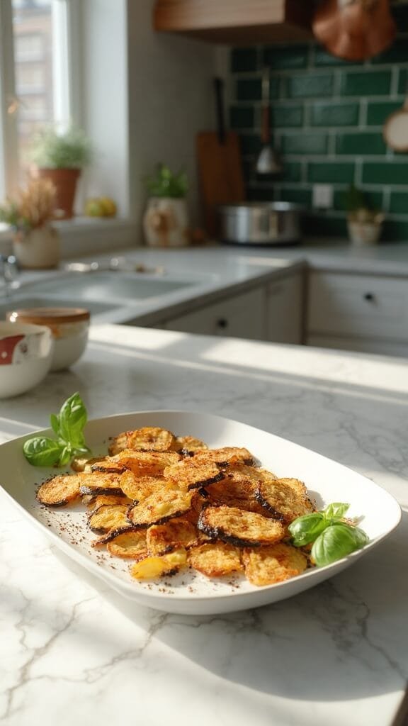 0 crispy eggplant basil platter