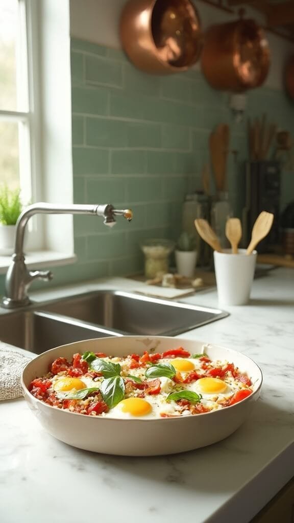Mozzarella &Amp; Tomato Egg Bake (Caprese Style) 5 0 egg tomato frittata prep