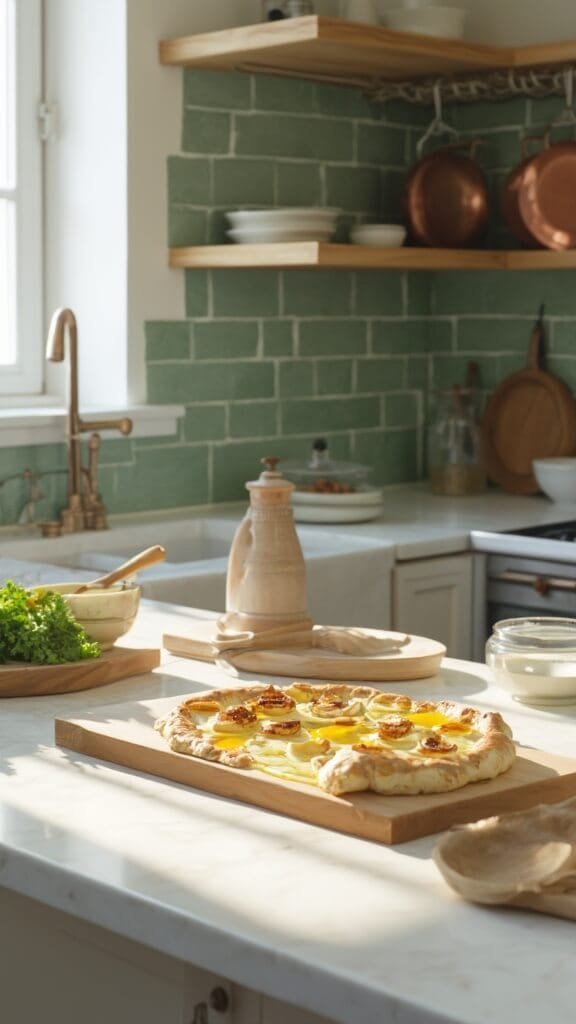Mozzarella &Amp; Tomato Egg Bake (Caprese Style) 6 0 eggs baking marble kitchen