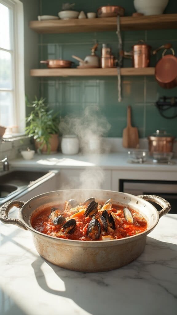 Cioppino (San Francisco Seafood Stew) 5 0 seafood broth steam