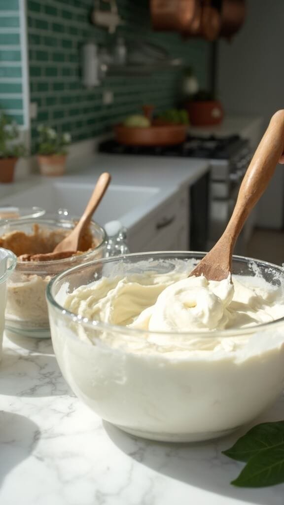 0 whipped ricotta texture marble