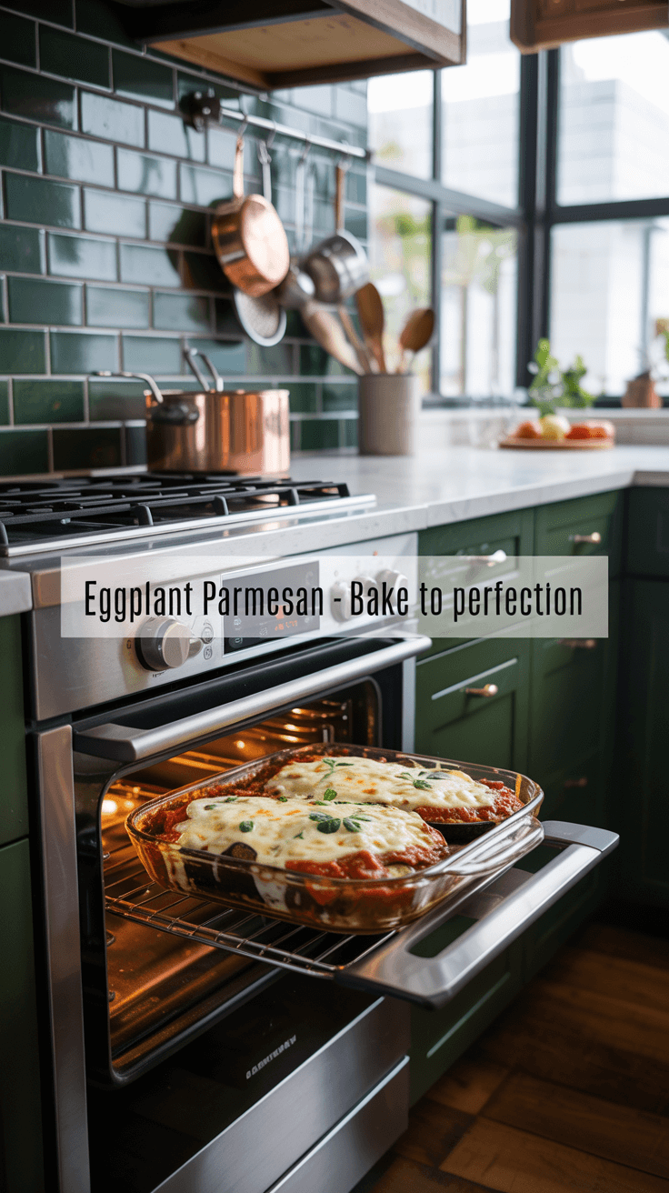Classic Eggplant Parmesan (Parmigiana) 7 A photograph of eggplant parmesan baking nnrsc4aqs0shuzcfr 0chg 4gyh 6a8sfcb5ckwe7ijtq