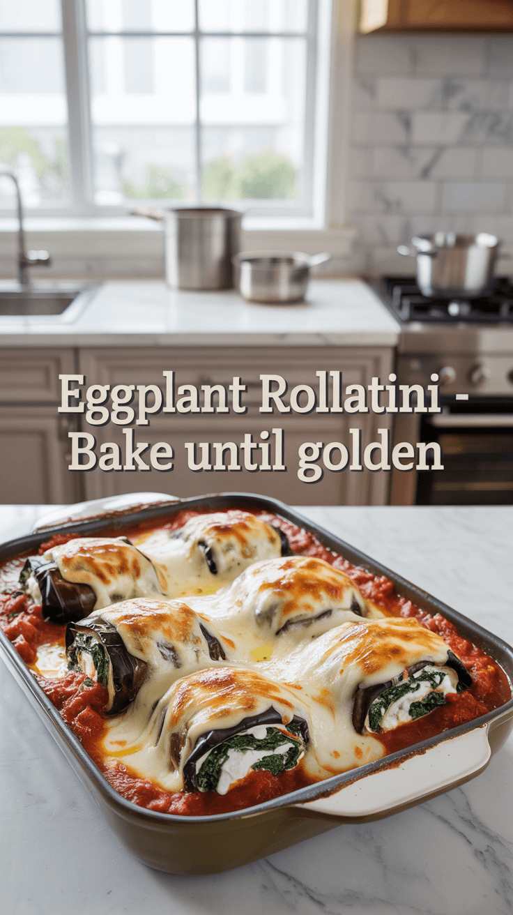 Eggplant Rollatini (Classic Italian Vegetarian Dish) 6 A professional food photograph showcasin uipkk0dkq