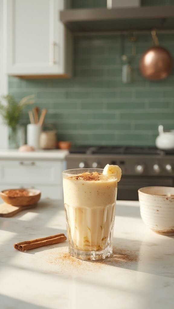 Almond Butter Cinnamon Smoothie 7 0 banana cinnamon smoothie
