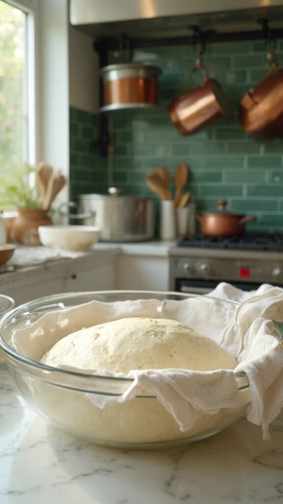 0 bread dough rising