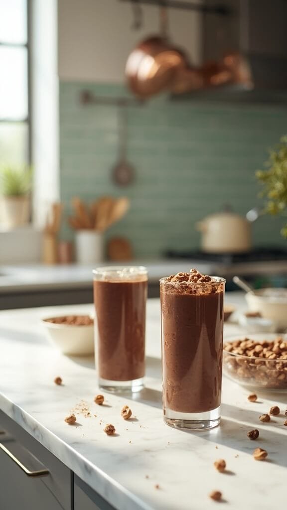 Chocolate Hazelnut Smoothie (Nutella-Style, Sugar-Free) 7 0 chocolate hazelnut smoothie