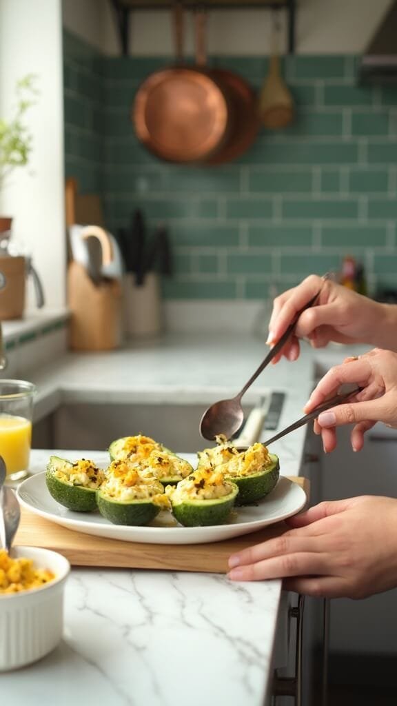 Avocado Stuffed With Egg Salad 5 0 egg salad avocado prep