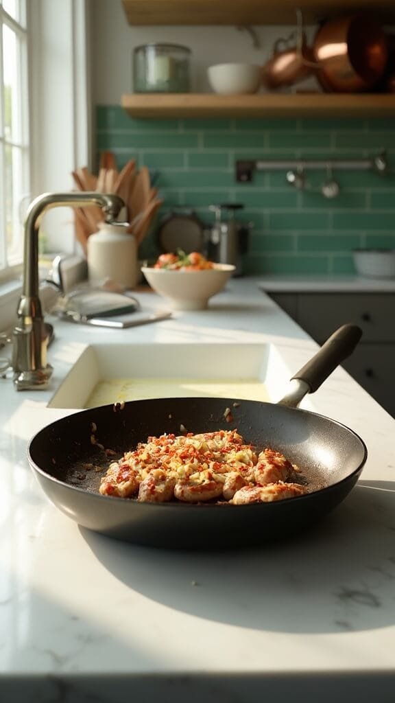 Sausage &Amp; Spinach Skillet 5 0 garlic saute sausage fat