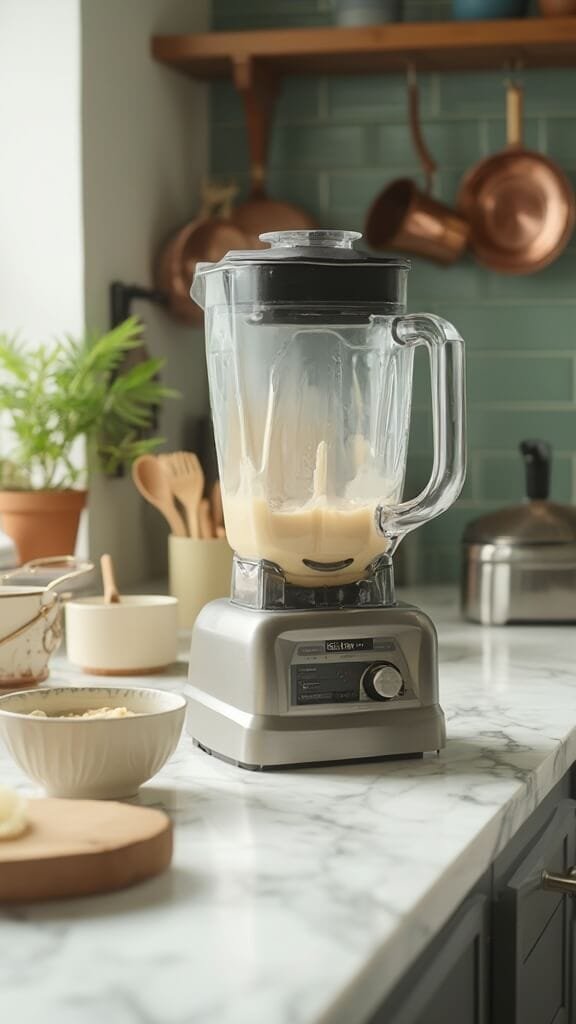 Cashew Vanilla Protein Shake 5 0 healthy smoothie blend action