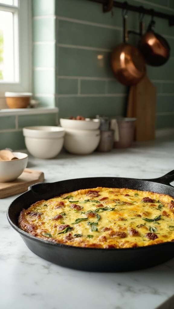 0 modern skillet frittata