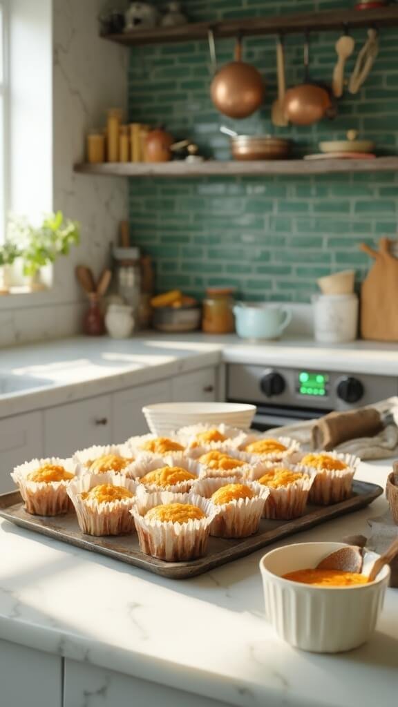 Pumpkin Spice Muffins 6 0 muffin batter prep