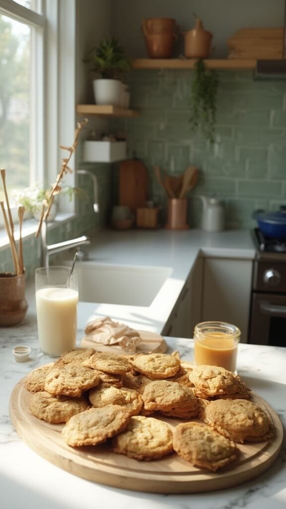 0 peanut butter cookies milk