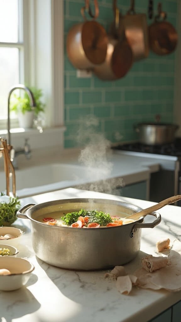 Caldo Verde (Portuguese Kale &Amp; Sausage Soup) 6 0 portuguese kale sausage soup